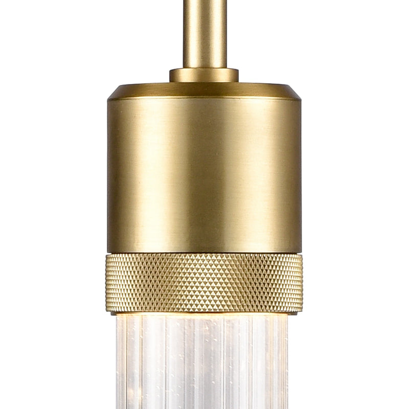 Zeev Lighting P11701-LED-AGB-G3 LED Pendant, Aged Brass