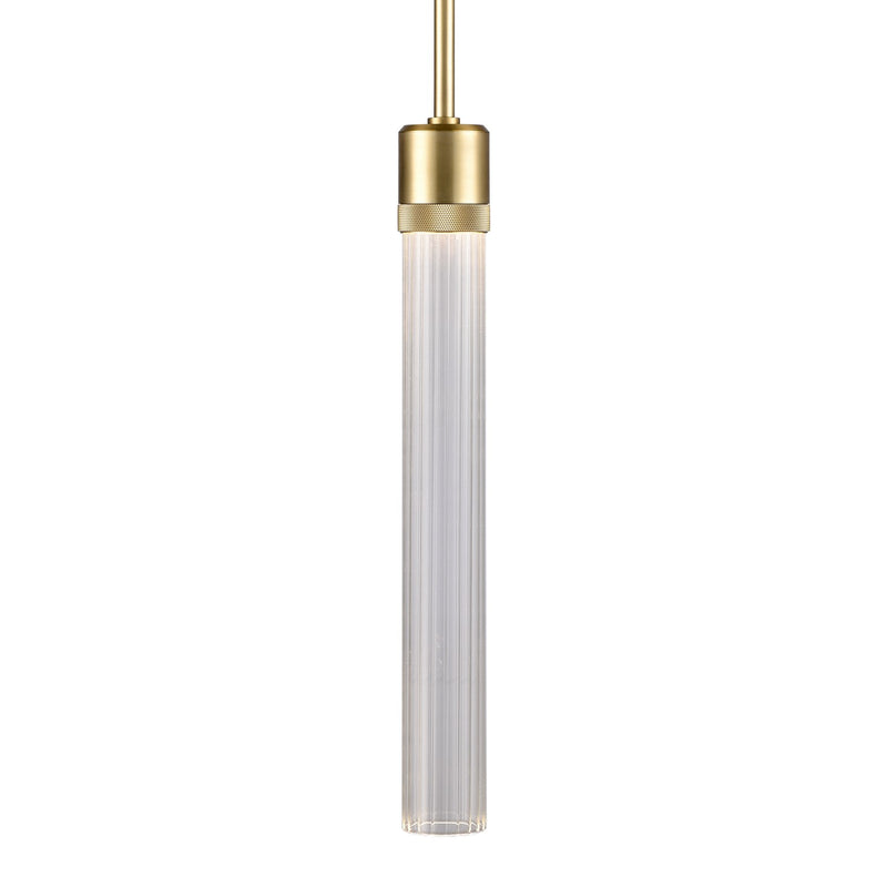 Zeev Lighting P11701-LED-AGB-G4 LED Pendant, Aged Brass