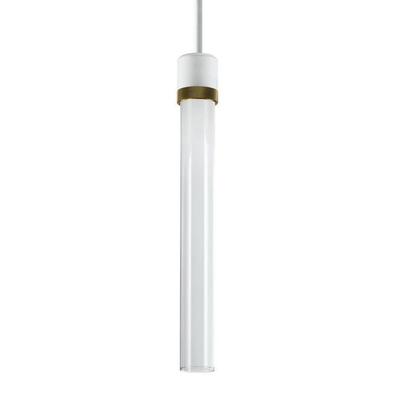 Zeev Lighting P11702-LED-MW-K-AGB-G2 LED Pendant, Matte White