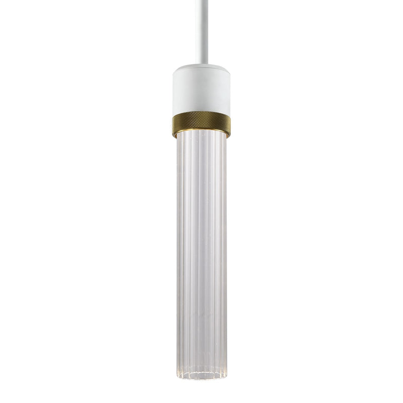 Zeev Lighting P11702-LED-MW-K-AGB-G3 LED Pendant, Matte White