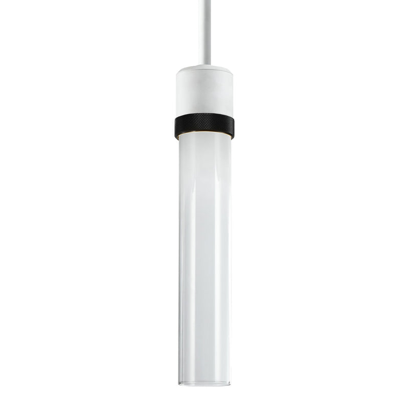Zeev Lighting P11702-LED-MW-K-SBB-G1 LED Pendant, Matte White