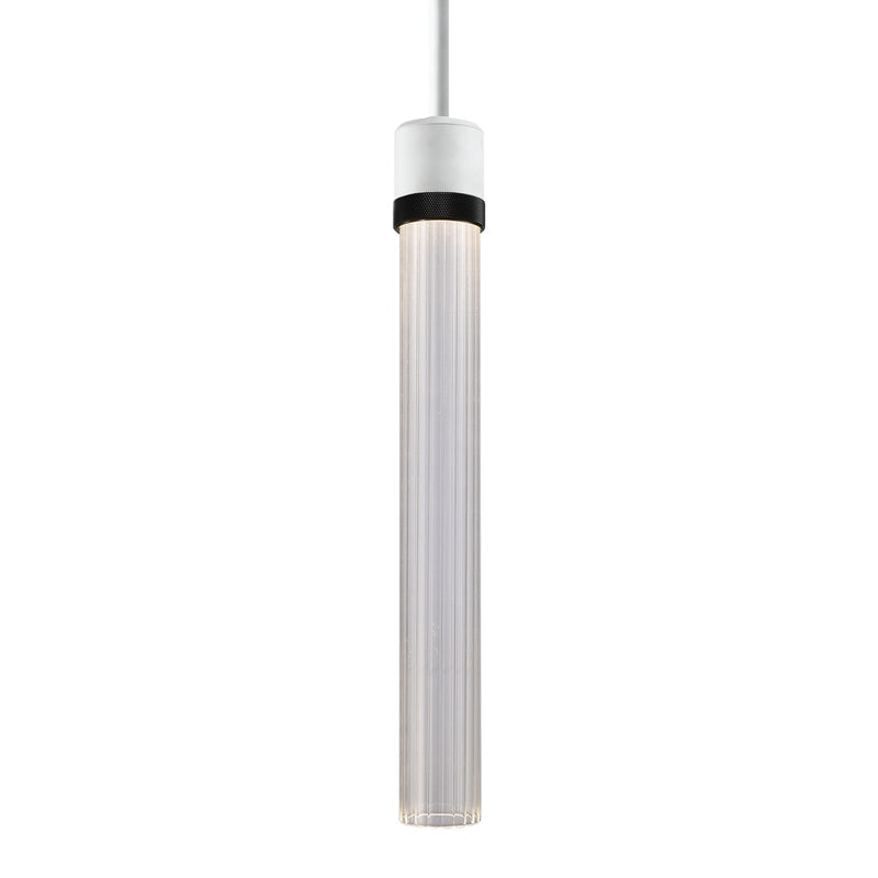 Zeev Lighting P11702-LED-MW-K-SBB-G4 LED Pendant, Matte White