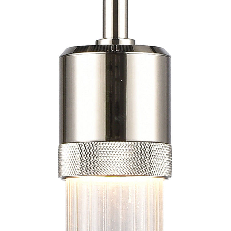 Zeev Lighting P11703-LED-PN-G4 LED Pendant, Polished Nickel