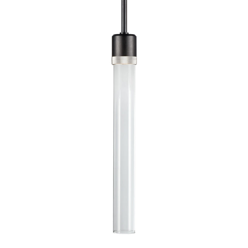 Zeev Lighting P11704-LED-SBB-K-PN-G2 LED Pendant, Satin Brushed Black