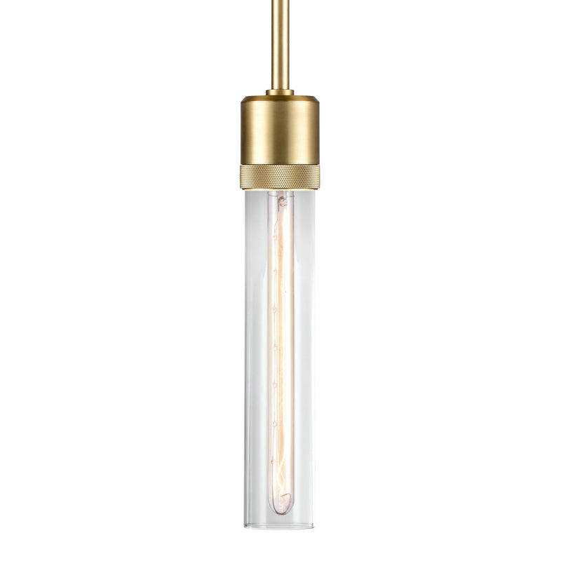 Zeev Lighting P11705-E26-AGB-G1 One Light Pendant, Aged Brass