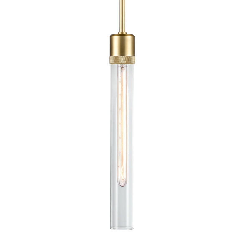 Zeev Lighting P11705-E26-AGB-G2 One Light Pendant, Aged Brass