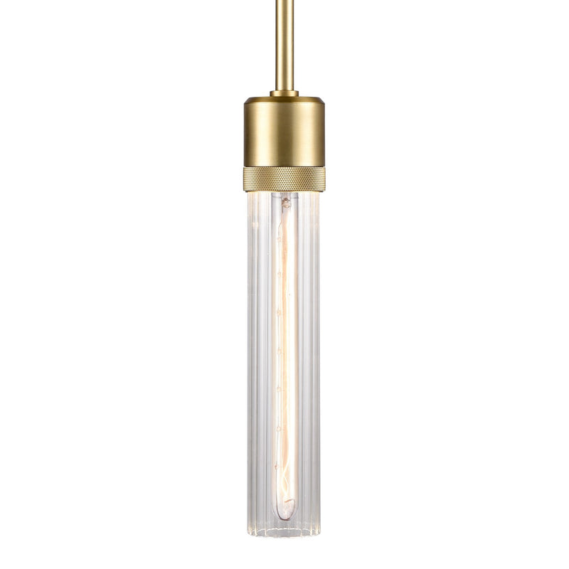 Zeev Lighting P11705-E26-AGB-G3 One Light Pendant, Aged Brass