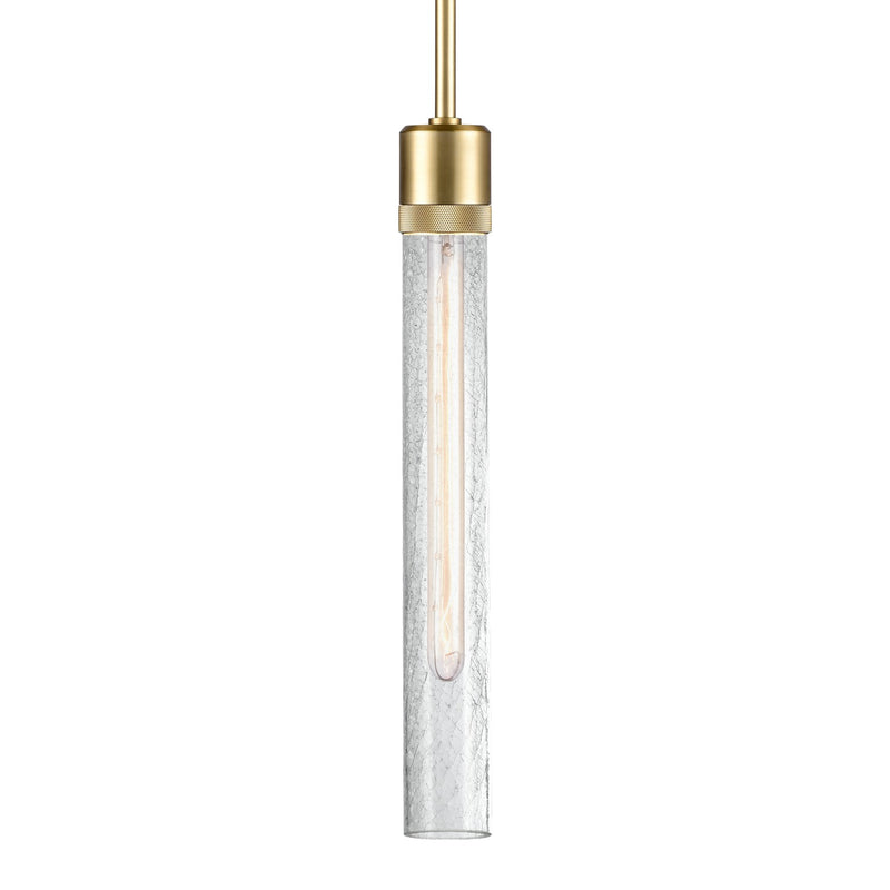 Zeev Lighting P11705-E26-AGB-G6 One Light Pendant, Aged Brass