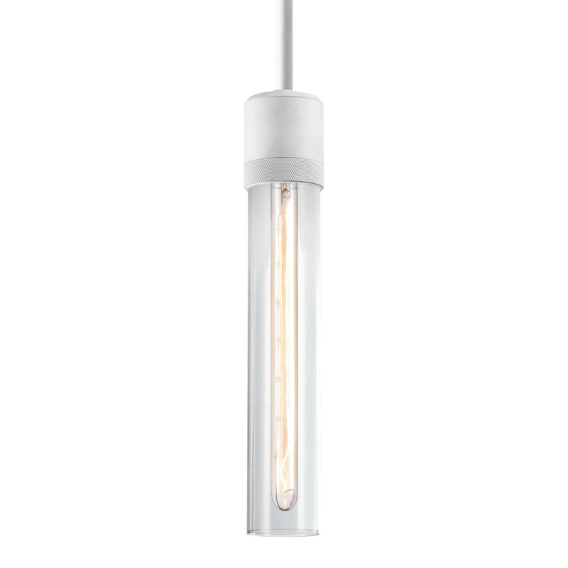 Zeev Lighting P11706-E26-MW-G1 One Light Pendant, Matte White