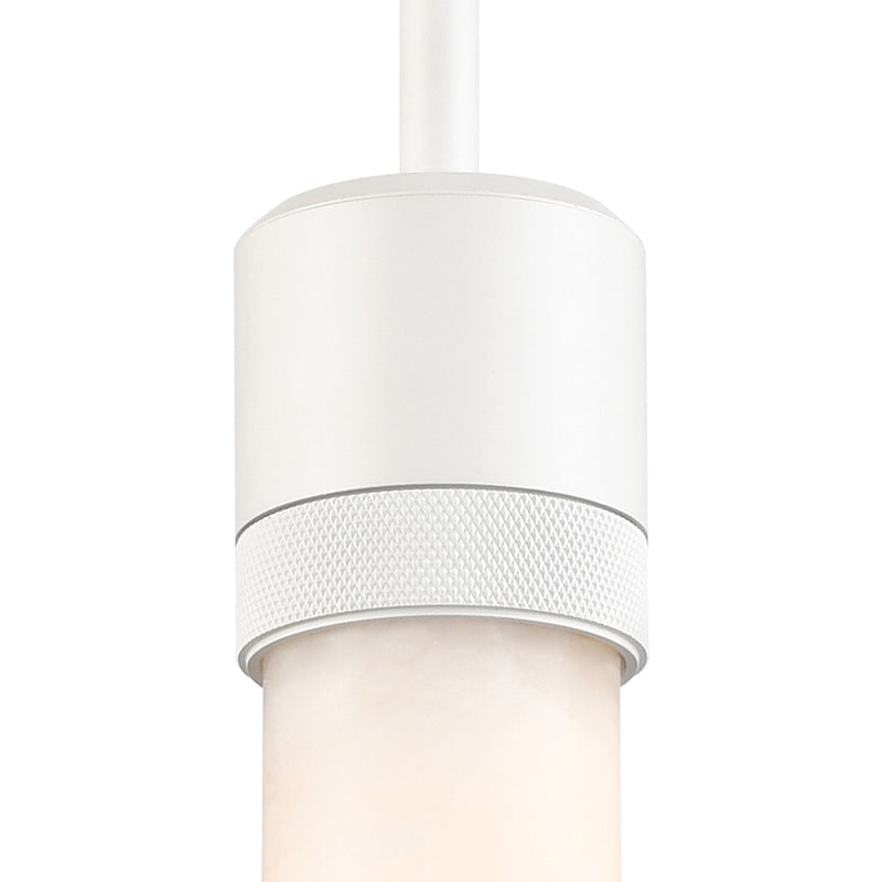 Zeev Lighting P11706-E26-MW-G9 One Light Pendant, Matte White