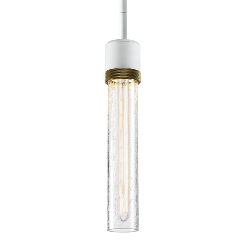 Zeev Lighting P11706-E26-MW-K-AGB-G5 One Light Pendant, Matte White