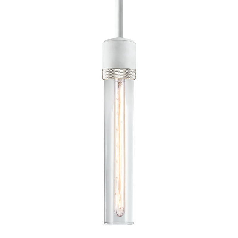 Zeev Lighting P11706-E26-MW-K-PN-G1 One Light Pendant, Matte White