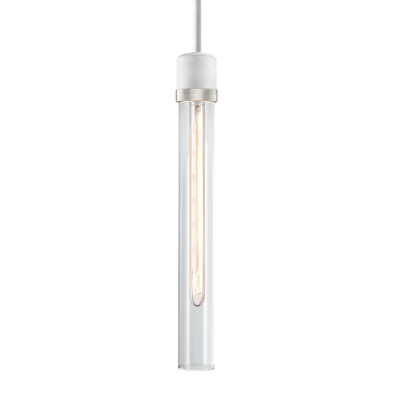 Zeev Lighting P11706-E26-MW-K-PN-G2 One Light Pendant, Matte White