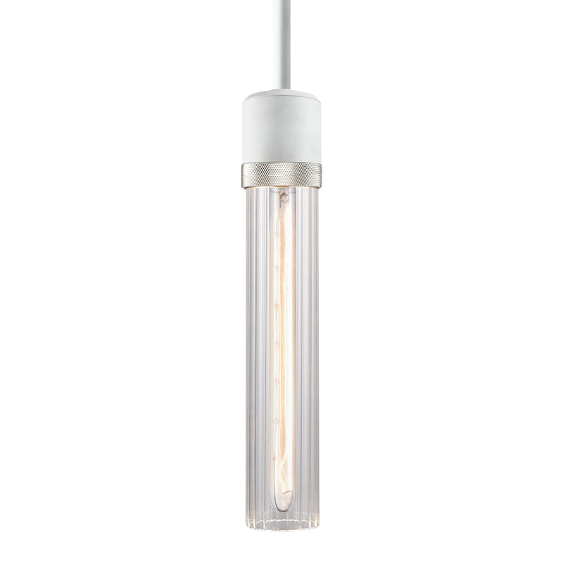 Zeev Lighting P11706-E26-MW-K-PN-G3 One Light Pendant, Matte White