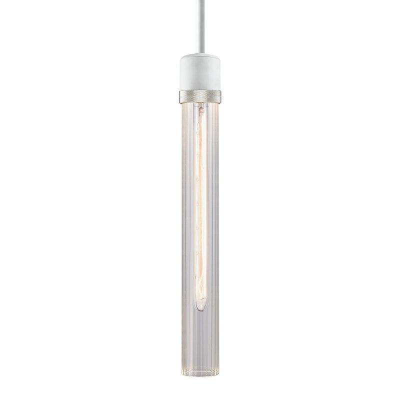 Zeev Lighting P11706-E26-MW-K-PN-G4 One Light Pendant, Matte White
