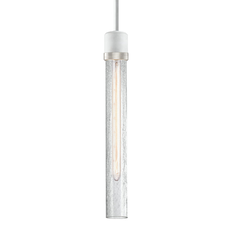 Zeev Lighting P11706-E26-MW-K-PN-G6 One Light Pendant, Matte White