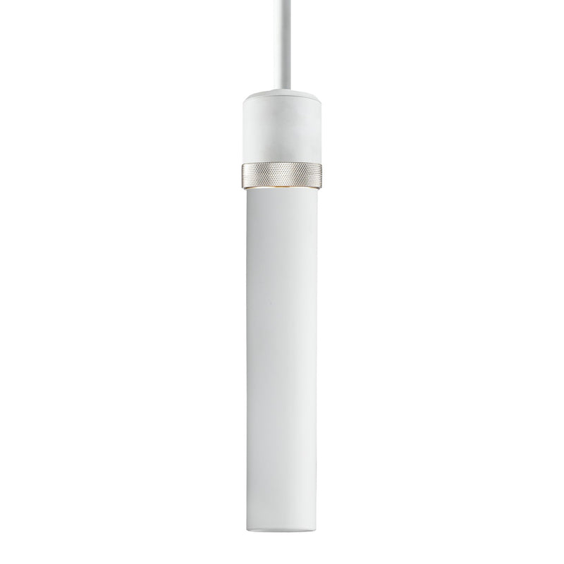 Zeev Lighting P11706-E26-MW-K-PN-G7 One Light Pendant, Matte White