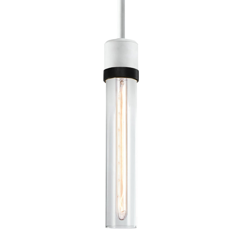 Zeev Lighting P11706-E26-MW-K-SBB-G1 One Light Pendant, Matte White