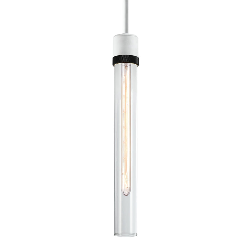 Zeev Lighting P11706-E26-MW-K-SBB-G2 One Light Pendant, Matte White