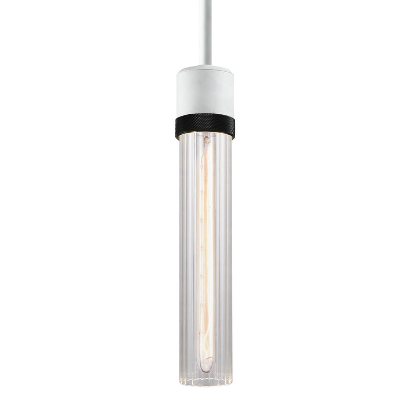 Zeev Lighting P11706-E26-MW-K-SBB-G3 One Light Pendant, Matte White
