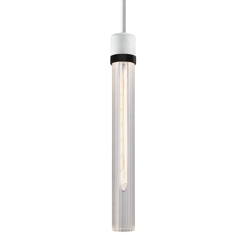 Zeev Lighting P11706-E26-MW-K-SBB-G4 One Light Pendant, Matte White