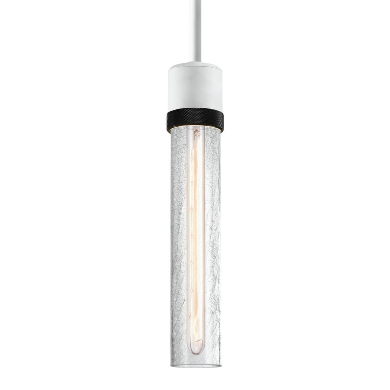 Zeev Lighting P11706-E26-MW-K-SBB-G5 One Light Pendant, Matte White