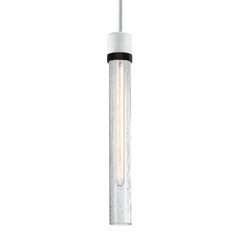 Zeev Lighting P11706-E26-MW-K-SBB-G6 One Light Pendant, Matte White
