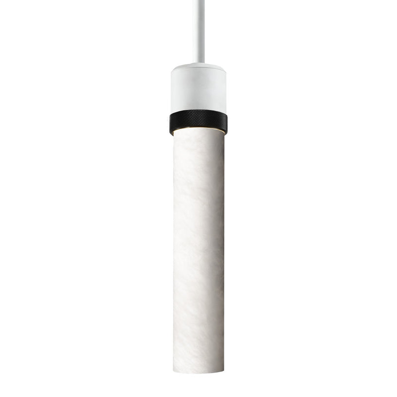 Zeev Lighting P11706-E26-MW-K-SBB-G9 One Light Pendant, Matte White