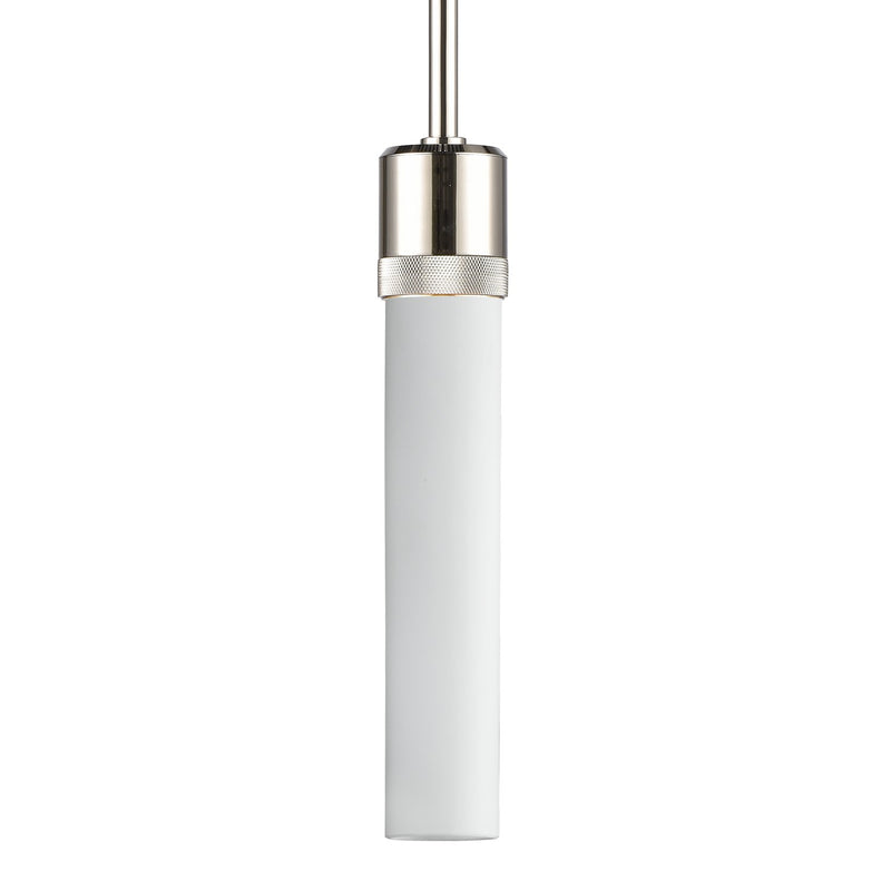 Zeev Lighting P11707-E26-PN-G7 One Light Pendant, Polished Nickel