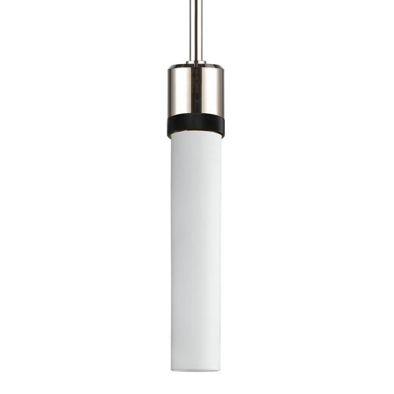 Zeev Lighting P11707-E26-PN-K-SBB-G7 One Light Pendant, Polished Nickel