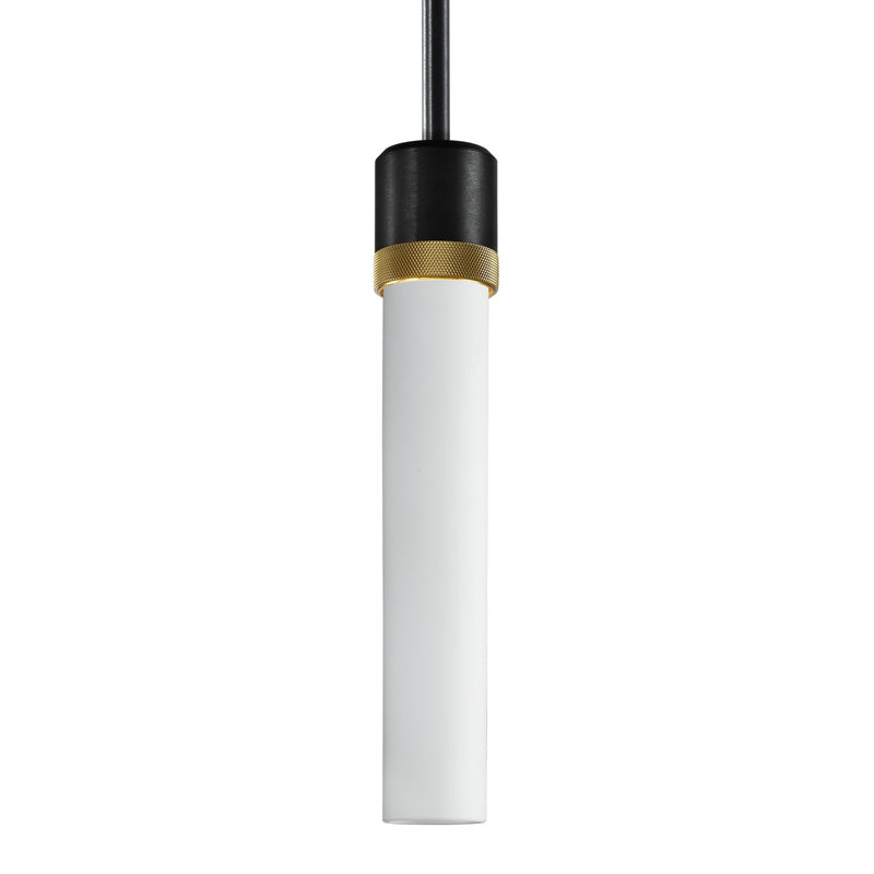 Zeev Lighting P11708-E26-SBB-K-AGB-G7 One Light Pendant, Satin Brushed Black