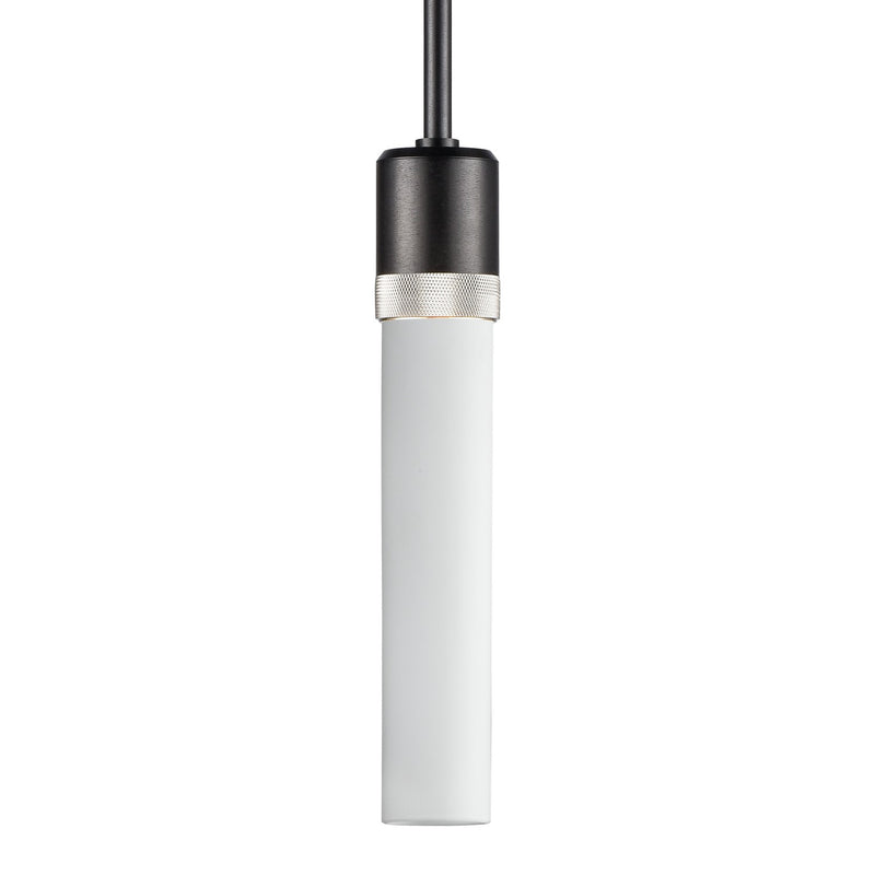 Zeev Lighting P11708-E26-SBB-K-PN-G7 One Light Pendant, Satin Brushed Black