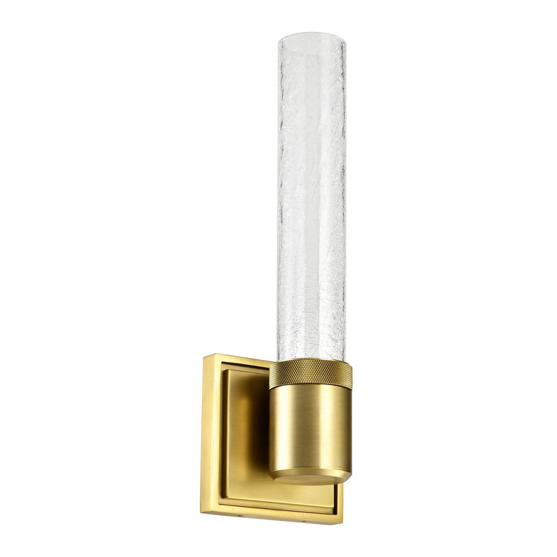 Zeev Lighting WS11709-LED-1-AGB-G5 LED Wall Sconce, Aged Brass