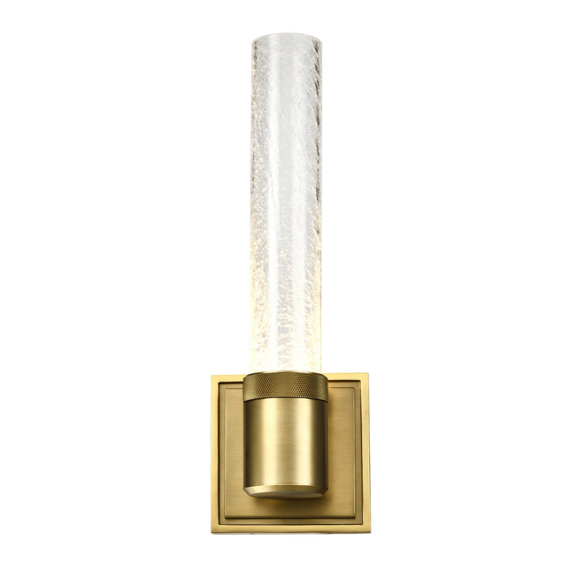 Zeev Lighting WS11709-LED-1-AGB-G5 LED Wall Sconce, Aged Brass