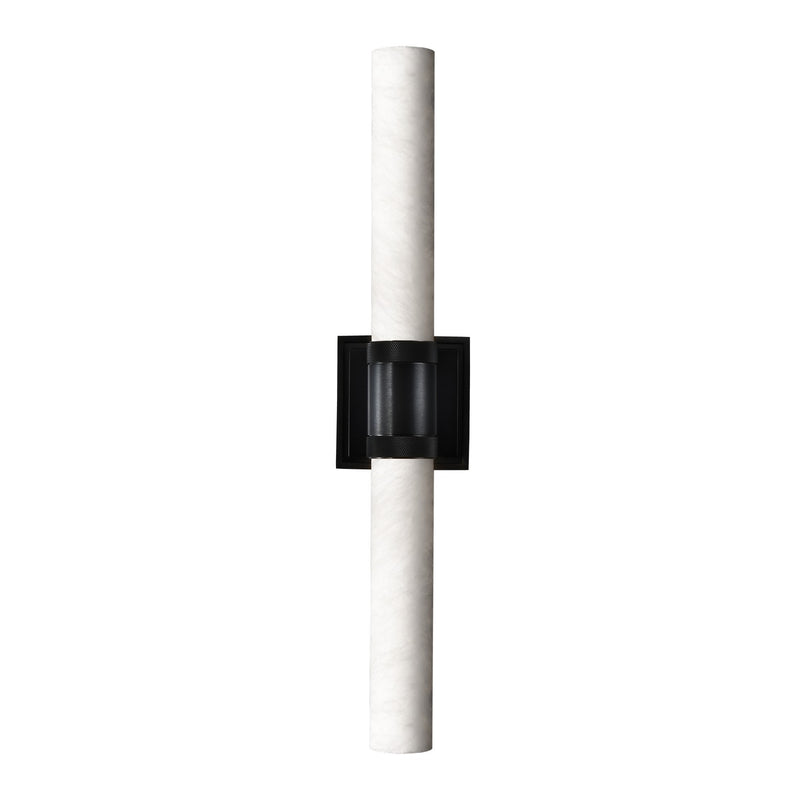 Zeev Lighting WS11753-E26-2-SBB-G9 Two Light Wall Sconce, Satin Brushed Black