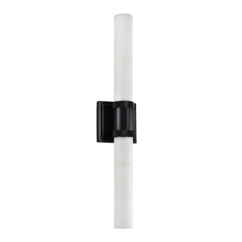 Zeev Lighting WS11753-E26-2-SBB-G9 Two Light Wall Sconce, Satin Brushed Black