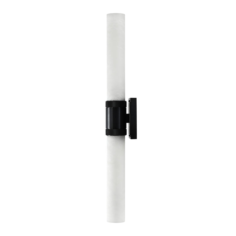 Zeev Lighting WS11753-E26-2-SBB-G9 Two Light Wall Sconce, Satin Brushed Black