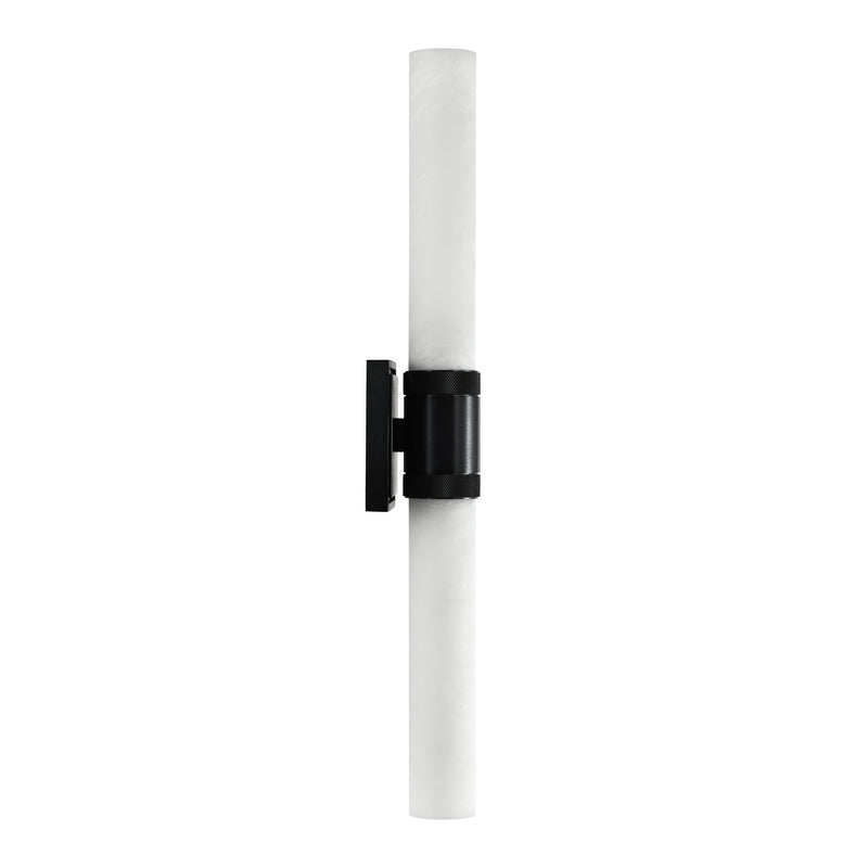 Zeev Lighting WS11753-E26-2-SBB-G9 Two Light Wall Sconce, Satin Brushed Black