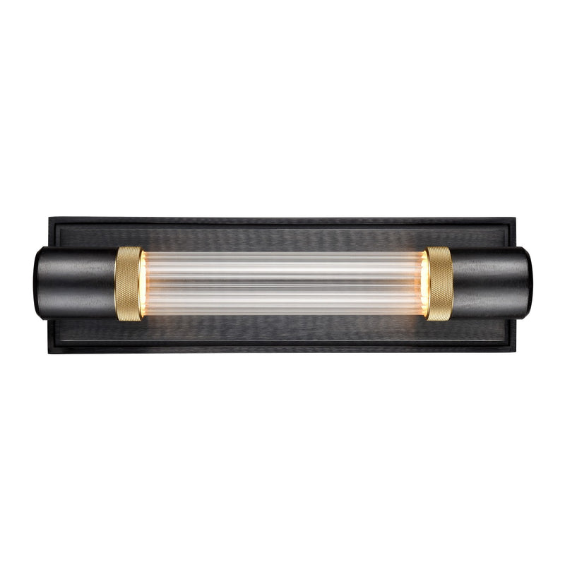 Zeev Lighting WS11724-LED-1-SBB-K-AGB-G3 LED Wall Sconce, Satin Brushed Black