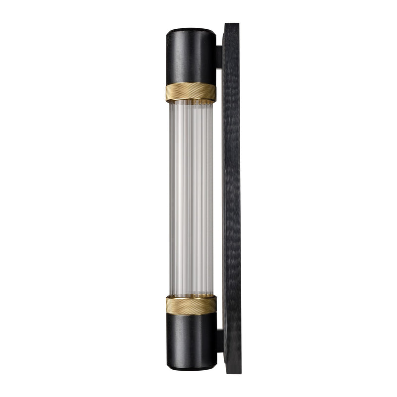 Zeev Lighting WS11724-LED-1-SBB-K-AGB-G3 LED Wall Sconce, Satin Brushed Black