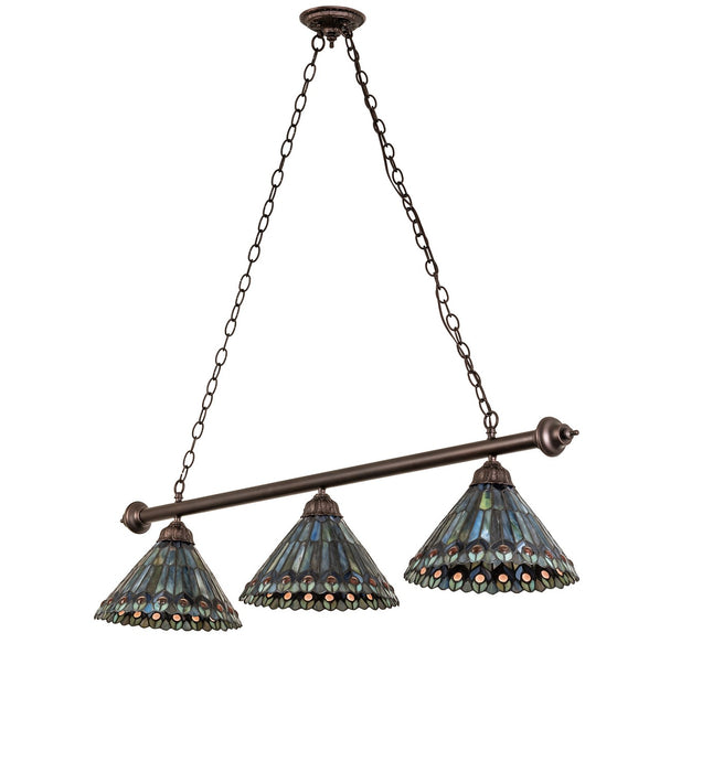 Meyda Tiffany 268382 Three Light Island Pendant, Mahogany Bronze