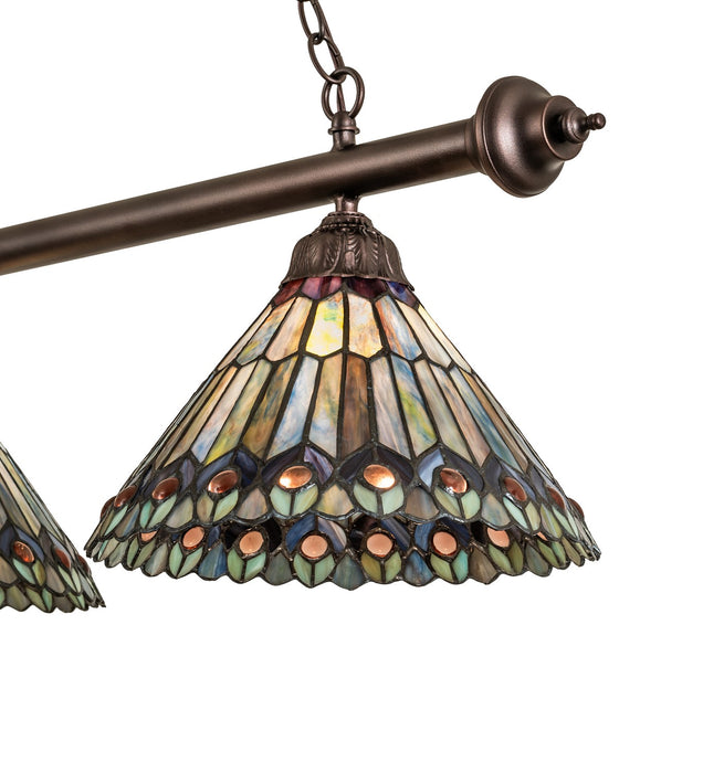 Meyda Tiffany 268382 Three Light Island Pendant, Mahogany Bronze