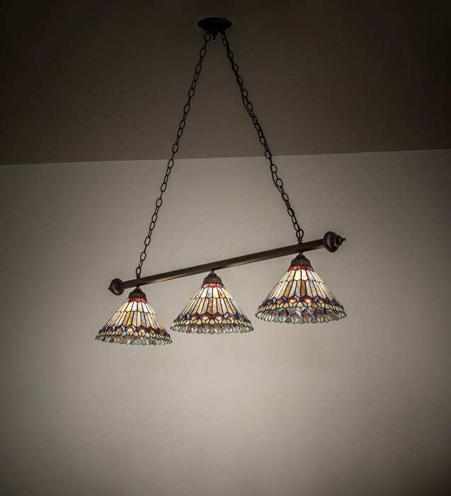 Meyda Tiffany 268382 Three Light Island Pendant, Mahogany Bronze