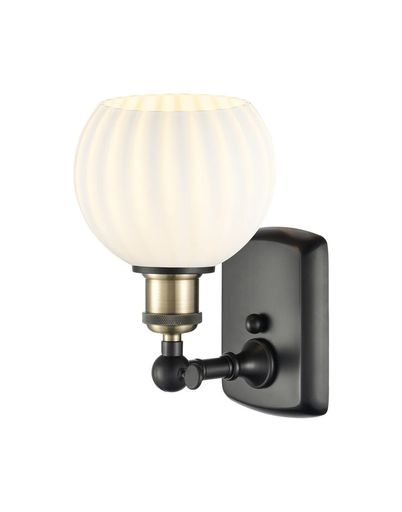 Innovations 516-1W-BAB-G1217-6WV LED Wall Sconce, Black Antique Brass