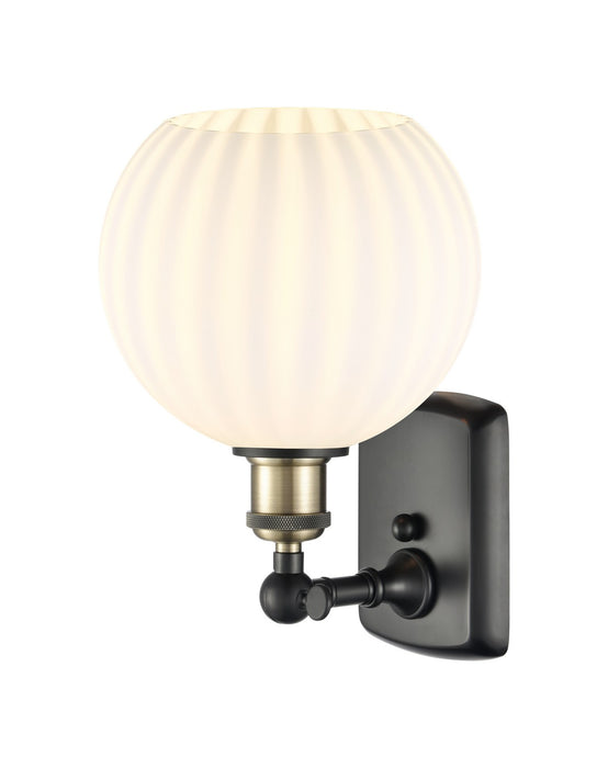 Innovations 516-1W-BAB-G1217-8WV LED Wall Sconce, Black Antique Brass