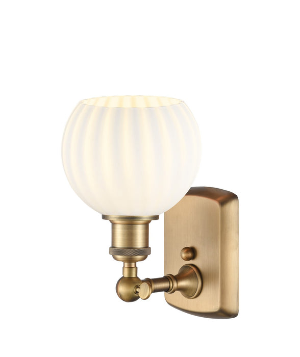 Innovations 516-1W-BB-G1217-6WV LED Wall Sconce, Brushed Brass