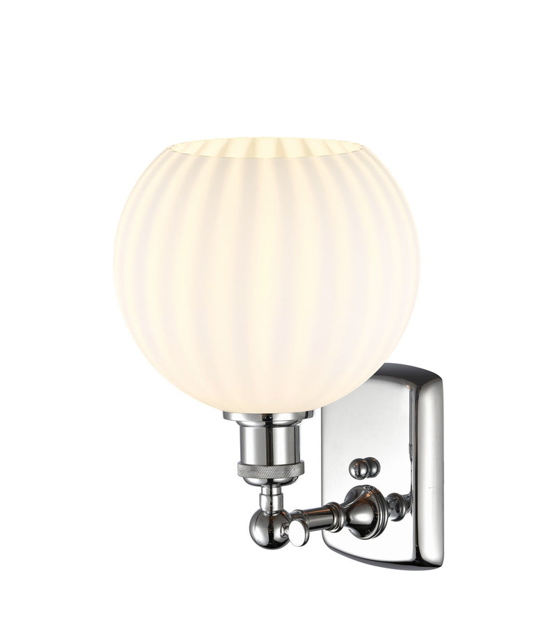 Innovations 516-1W-PC-G1217-8WV LED Wall Sconce, Polished Chrome