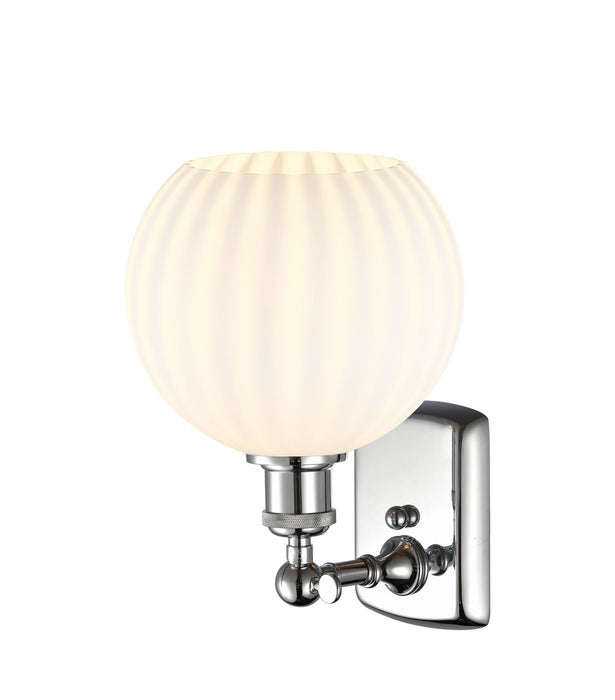 Innovations 516-1W-PC-G1217-8WV LED Wall Sconce, Polished Chrome