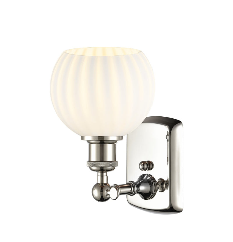 Innovations 516-1W-PN-G1217-6WV LED Wall Sconce, Polished Nickel