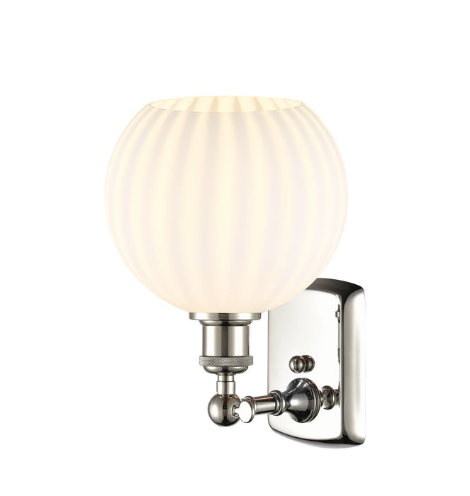 Innovations 516-1W-PN-G1217-8WV LED Wall Sconce, Polished Nickel